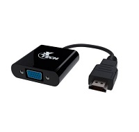 [XTC-363] Xtech - Video adapter - 19 pin HDMI Type A - VGA - Black - XTC-363