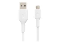 [CAB005bt1MWH] Belkin BOOST CHARGE - Cable USB - Micro-USB tipo B (M) a USB (M) - 1 m - blanco