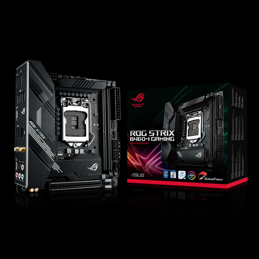 [ROGSTRIXB460-IGAMING] ASUS - ROG STRIX B460-I GAMING - Motherboard - Mini ITX - LGA1200 - Intel B460 - para Core i3 / para Core i5 / para Core i7 - Intel HD Graphics