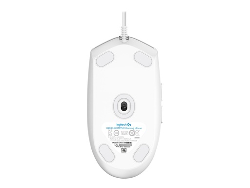 [910-005791] Logitech Gaming Mouse G203 LIGHTSYNC - Ratón - óptico - 6 botones - cableado - USB - blanco