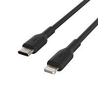 [CAA003bt1MBK] Belkin BOOST CHARGE - Cable Lightning - USB-C (M) a Lightning (M) - 1 m - negro - suministro de potencia USB (18W) - para Apple iPad/iPhone/iPod (Lightning)