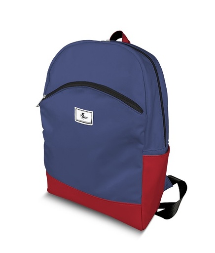 [XTB-500] Xtech Sori XTB-500 Mochila escolar para laptop 15.4" - Durable poliéster - Color Azul y rojo - Tirantes para hombros acolchados -  Panel posterior acolchado - Bolsillo frontal con cierre para accesorios - bolsillos laterales  - Organizador multifuncional interior