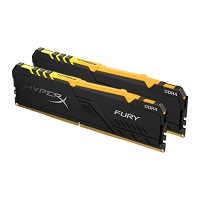 [HX430C15FB3A/16G] HyperX - DDR4 SDRAM - 16 GB - 3000 MHz - CL15 - Unbuffered - Non-ECC - FURY RGB