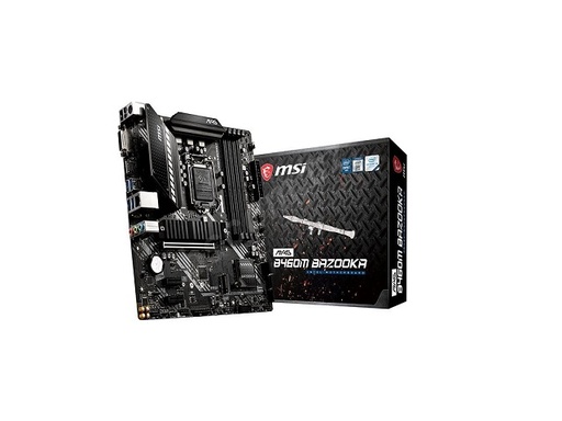 [MAGB460MBAZOOKA] MSI MAG B460M BAZOOKA - Motherboard - Micro ATX - LGA1200 Socket - Intel B460 - para Core i3 / para Core i5 / para Core i7 / para Celeron / para Pentium - Intel HD Graphics
