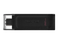 [DT70/32GB] Kingston DataTraveler 70 - Unidad flash USB - 32 GB - USB-C 3.2 Gen 1