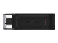 [DT70/64GB] Kingston DataTraveler 70 - Unidad flash USB - 64 GB - USB-C 3.2 Gen 1