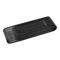 [DT70/128GB] Kingston DataTraveler 70 - Unidad flash USB - 128 GB - USB-C 3.2 Gen 1