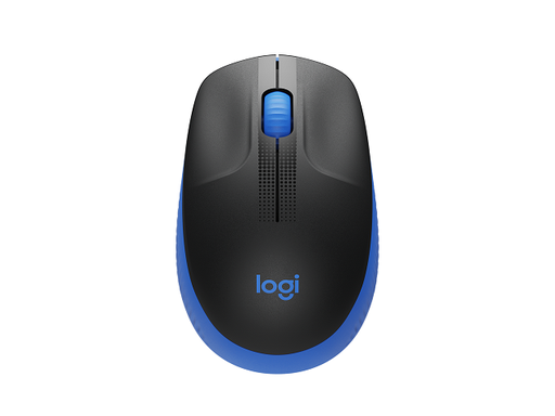 [910-005903] Logitech M190 - Ratón - óptico - 3 botones - inalámbrico - receptor inalámbrico USB - azul