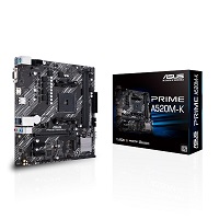 [PRIMEA520M-K] ASUS PRIME A520M-K - Placa base - micro ATX - Socket AM4 - AMD A520 - USB 3.2 Gen 1 - Gigabit LAN - Tarjeta gráfica (CPU necesaria) - HD Audio (8-canales)