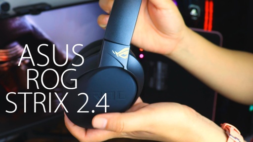 [ROGSTRIXGO2.4] ASUS ROG Strix Go 2.4 - Auricular - tamaño completo - 2,4 GHz - inalámbrico, cableado - conector de 3,5 mm