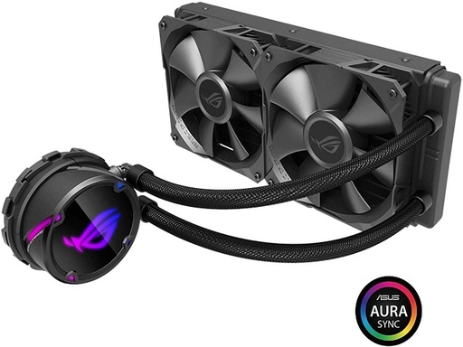 [ROGSTRIXLC240] ASUS ROG STRIX LC 240 - Sistema de refrigeración líquida del procesador - (para: LGA1156, LGA1366, LGA1155, LGA2011, LGA1150, LGA2011-3, LGA1151, AM4, LGA2066, TR4) - aluminio con base de cobre - 120 mm
