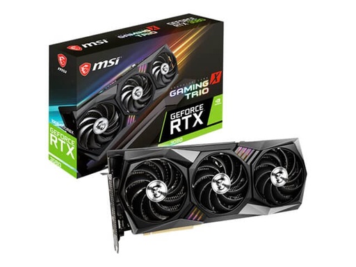 [GeforceRTX3080GamingXTrio10G] MSI RTX 3080 GAMING X TRIO - Tarjeta gráfica - GF RTX 3080 - 10 GB GDDR6X - PCIe 4.0 x16 - HDMI, 3 x DisplayPort