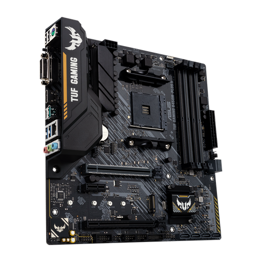 [TUFGAMINGB450M-PLUSII] ASUS TUF GAMING B450M-PLUS II - Placa base - micro ATX - Socket AM4 - AMD B450 - USB-C Gen1, USB 3.2 Gen 1, USB 3.2 Gen 2 - Gigabit LAN - Tarjeta gráfica (CPU necesaria) - HD Audio (8-canales)