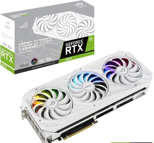 [ROG-STRIX-RTX3070-O8G-GAMING] ASUS ROG-STRIX-RTX3070-8G-GAMING - Tarjeta gráfica - GF RTX 3070 - 8 GB GDDR6 - PCIe 4.0 - 2 x HDMI, 3 x DisplayPort
