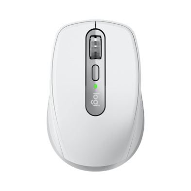 [910-005985] Logitech MX Anywhere 3 - Ratón - laser - 6 botones - inalámbrico - Bluetooth, 2.4 GHz - receptor inalámbrico USB - gris pálido