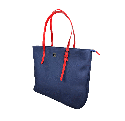 [XTB-510] Xtech - Notebook carrying shoulder bag - 15.6" - Durable polyester - Blue with red accents - XTB-510