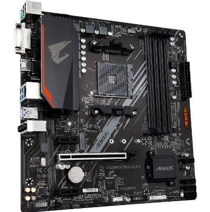 [A520MAORUSELITE] Gigabyte - Motherboard - Micro ATX - Socket AM4 - AMD A520 - para Ryzen - None