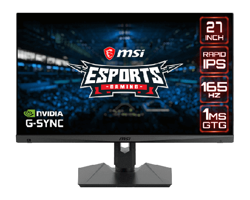 [OptixMAG274QRF] MSI Optix MAG274QRF - Monitor LED - 27" - 2560 x 1440 WQHD @ 165 Hz - IPS - 300 cd/m² - 1000:1 - 1 ms - 2xHDMI, DisplayPort, USB-C