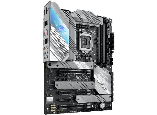 [ROGSTRIXZ590-AGAMINGWIFI] ASUS ROG STRIX Z590-A GAMING WIFI - Placa base - ATX - Socket LGA1200 - Z590 - USB-C Gen1, USB 3.2 Gen 1, USB 3.2 Gen 2, USB-C Gen 2x2 - 2.5 Gigabit LAN, Wi-Fi - Tarjeta gráfica (CPU necesaria) - HD Audio (8-canales)