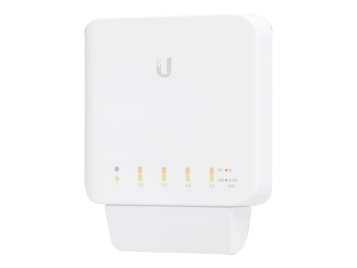 [USW-Flex] Ubiquiti UniFi Switch USW-FLEX - Conmutador - Gestionado - 4 x 10/100/1000 (PoE) + 1 x 10/100/1000 (PoE) - montaje en pared, montaje en mástil - PoE (46 W)