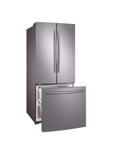 [RF220FCTAS8AP] Samsung - Refrigerator french door - RF220FCTAS8AP - 22 pies - Silver - Gran capacidad - Diseño Elegante - Iluminacion Led - Ahorro 25% energía - Junta a prueba de mohos - Estantes de vidrio templado  