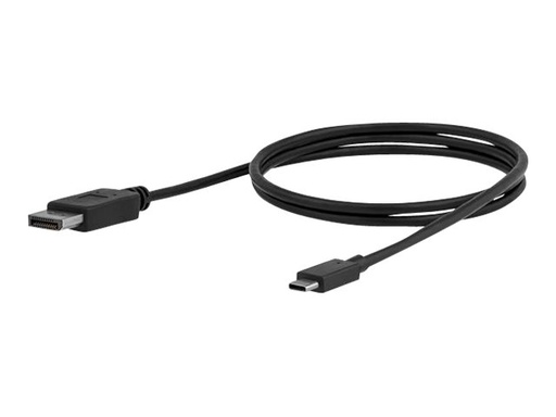 [CDP2DPMM1MB] StarTech.com Cable de 1m USB-C a DisplayPort - Cable Adaptador de Vídeo USB Tipo C a DP - 4K 60Hz - Negro - Adaptador de vídeo externo - STM32F072CBU6 - USB-C - DisplayPort - negro - para P/N: TB33A1C, TB3DK2DPM2, TB3DKDPMAW, TB3DKDPMAWUE, TB3DOCK2DPPD, TB3DOCK2DPPU