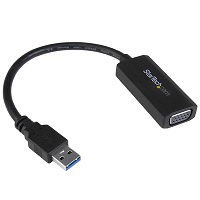 [USB32VGAV] StarTech.com Adaptador Gráfico Conversor USB 3.0 a VGA con Controladores Incorporados - Cable Convertidor - 1920x1200 - Adaptador de vídeo externo - 512 MB DDR2 - USB 3.0 - D-Sub - negro - para P/N: MXT101MM