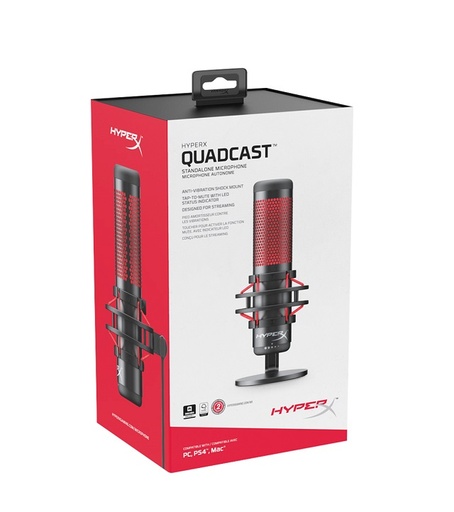 [HX-MICQC-BK] HyperX - Microphone - Computer / Game console / Professional audio - Wired