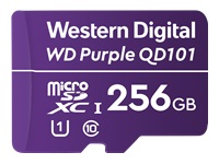 [WDD256G1P0C] WD Purple SC QD101 WDD256G1P0C - Tarjeta de memoria flash - 256 GB - UHS-I U1 / Class10 - microSDXC UHS-I - púrpura