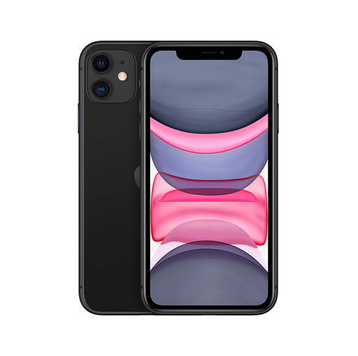 [MHDH3LZ/A] Apple iPhone 11 - Teléfono inteligente - SIM doble - 4G Gigabit Class LTE - 128 GB - 6.1" - 1792 x 828 píxeles (326 ppi) - Liquid Retina HD display (cámara frontal de 12 MP) - 2 x cámaras traseras - negro
