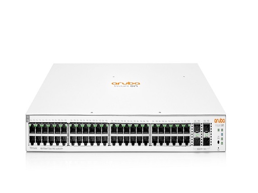 [JL686A] HPE Aruba Instant On 1930 48G Class4 PoE 4SFP/SFP+ 370W Switch - Conmutador - L3 - Gestionado - 48 x 10/100/1000 (PoE) + 4 x 1 Gigabit / 10 Gigabit SFP+ - montaje en rack - PoE (370 W)