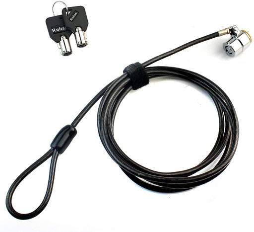 [RUBAN] RUBAN-/RUBAN - Cable de seguridad para ordenador portátil (2 llaves)