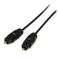 [THINTOS15] StarTech.com Cable 4,5m TosLink Audio Digital Óptico SPDIF Delgado - Negro - Cable para audio digital (fibra óptica) - SPDIF - TOSLINK (M) a TOSLINK (M) - 4.6 m - fibra óptica - negro - para P/N: FPCEILPTBLP, FPWARTB1M, FPWFXBAT, FPWTLTBAT, HD202A, STNDMTV100, STNDMTV70