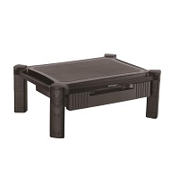 [MONSTADJD] StarTech.com Base de Soporte para Monitor - con Cajón y Altura Ajustable - con Soporte para Monitores de 32 Pulgadas - Base (superficie de soporte, 8 elevadores pequeños, 4 elevadores grandes) - para Monitor - plástico - negro - tamaño de pantalla: 13"-32"
