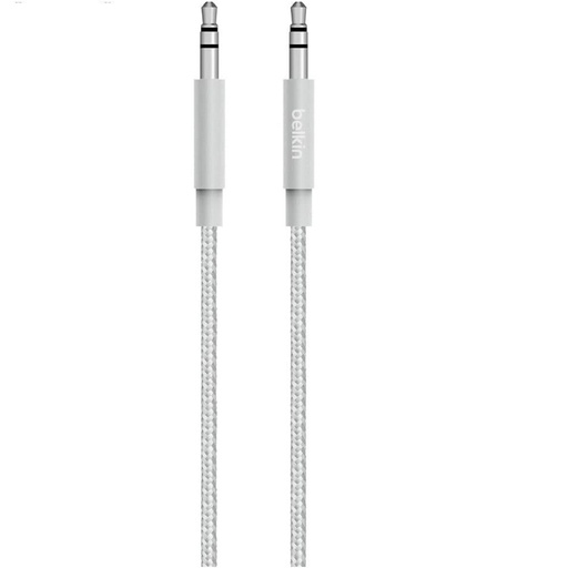 [AV10164BT04-SLV] Belkin MIXIT Aux Cable - Cable de audio - miniconector estéreo (M) a miniconector estéreo (M) - 1.22 m - plata