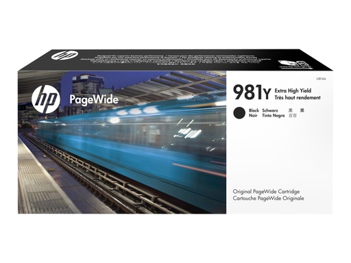 [L0R16A] HP 981Y - Rendimiento extra alto - negro - original - PageWide - cartucho de tinta - para PageWide Enterprise Color MFP 586; PageWide Managed Color E55650