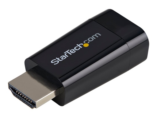 [HD2VGAMICRO] StarTech.com Adaptador Conversor  de Vídeo HDMI a VGA - Convertidor Portátil ideal para Chromebooks, Ultrabooks y Portátiles - 1920x1200 - Adaptador de vídeo - HDMI (M) a HD-15 (VGA) (H) - 4.5 cm - negro - activo - para P/N: DKT30CSDHPD3, SV211HDUC