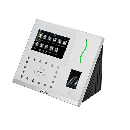 [G3] ZKTeco G3 - Sistema de reloj registrador - Teminal Multi-Biométrica para Gestión de Asistencia y Control de Acceso -  1.2GHz Dual Core CPU - Sensor de Huella SilkID - Detección de Rostro Duplicado - 199.2 x 171.8 x 96.9 mm- Capacidad de Huellas: 5.000 - Capacidad de Rostros: 3.000 (1:N) / 4.000 (1:1) - Capacidad de Tarjetas (Opcional) :10.000