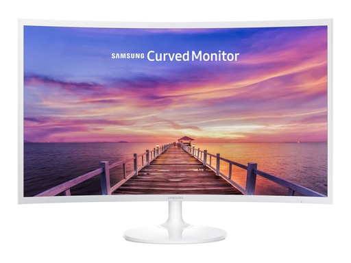 [LC32F391FWLXZP] Samsung CF391 Series C32F391FWL - Monitor LED - curvado - 32" (31.5" visible) - 1920 x 1080 Full HD (1080p) - VA - 250 cd/m² - 3000:1 - 4 ms - HDMI, DisplayPort - blanco de alto brillo