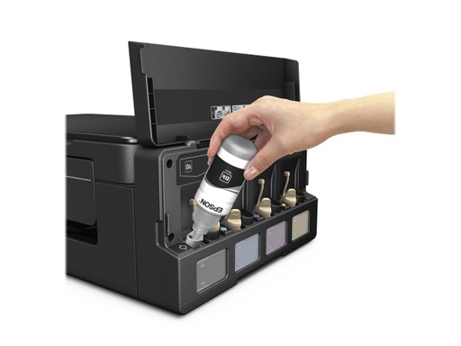 [C11CF47301] Epson L495 - Impresora multifunción - color - chorro de tinta - 216 x 297 mm (original) - A4/Legal (material) - hasta 10 ppm (impresión) - 100 hojas - USB 2.0, Wi-Fi(n)