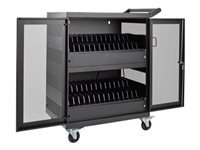 [CSC32AC] Tripp Lite 32Port AC Charging Cart Storage Station Chromebook Laptop Tablet - Carrito - para 32 portátiles - acero - negro