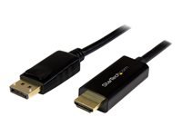 [DP2HDMM2MB] StarTech.com Cable Conversor DisplayPort a HDMI de 2m - Color Negro - Ultra HD 4K - Cable de vídeo - DisplayPort (M) a HDMI (M) - 2 m - negro - compatibilidad con 4K - para P/N: DK30CH2DEP, DK30CH2DEPUE, DK30CH2DPPD, DK30CH2DPPDU, DK30CHDDPPD, DK30CHDPPDUE