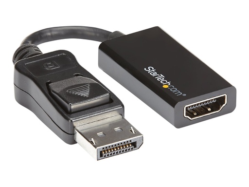 [DP2HD4K60S] StarTech.com Adaptador Conversor DisplayPort a HDMI - 4K 60Hz UHD - Vídeo conversor - DisplayPort - HDMI - para P/N: DK30C2DAGPD, TB32DP14, TB32DP2T, TB3DK2DHV, TB3DK2DHVUE