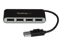 [ST4200MINI2] StarTech.com Concentrador Ladrón USB 2.0 de 4 Puertos con Cable Integrado - Hub Portátil USB 2.0 de 4 Puertos Alimentado por el Bus - Hub - 4 x USB 2.0 - sobremesa