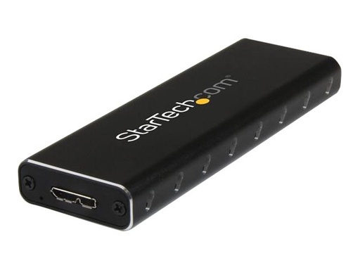 [SM2NGFFMBU33] StarTech.com Adaptador SSD M.2 a USB 3.0 SuperSpeed UASP con Carcasa Protectora - Conversor NGFF de Unidad SSD - Caja de almacenamiento - M.2 - SATA 6Gb/s - 600 MBps - USB 3.0 - negro