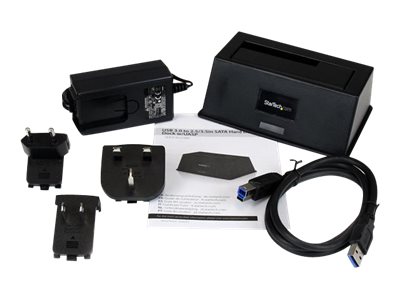 [SDOCKU33BV] StarTech.com Estación de Acoplamiento USB 3.0 UASP para Conexión de Disco Duro SATA III de 2,5" y 3,5" Pulgadas - Docking Station - Controlador de almacenamiento con indicador de corriente - 2.5", 3.5" - SATA 6Gb/s - 600 MBps - USB 3.0 - para P/N: SVA12M2NEUA, SVA12M5NA, USBDUP15, USBDUPE115, USBDUPE17