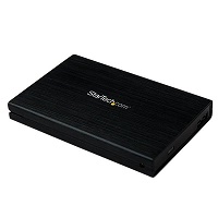 [S2510BMU33] StarTech.com Caja Carcasa de Aluminio USB 3.0 de Disco Duro HDD SATA 3 III 6Gbps de 2,5 Pulgadas Externo con UASP - Caja de almacenamiento - 2.5" - SATA 6Gb/s - 5 GBps - USB 3.0 - negro - para P/N: HB30C1A1CPD, HB30C3AGEPD, HB30C3APDW, HB30C4ABW, HB30C4AFPD, USBDUPE115, USBDUPE17