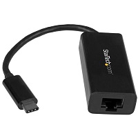 [US1GC30B] StarTech.com Adaptador de red Ethernet Gigabit USB-C - Adaptador externo USB 3.1 Gen 1 - Adaptador de red - USB-C - Gigabit Ethernet - negro - para P/N: HB30C3A1CFB, HB30C3A1CFS, TB33A1C