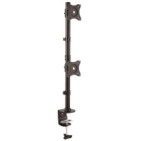 [ARMDUALV] StarTech.com Vertical Desk Mount Dual Monitor Arm - For Monitors 13" to 27" - Adjustable - Desk Clamp / Grommet-Hole Mount - Dual VESA Monitors - Black (ARMDUALV) - Kit de montaje - para 2 monitores - acero resistente - negro - tamaño de pantalla: 13"-27" - escritorio, montable en escritorio - para P/N: DK30A2DH, DK30C2DAGPD, DK30C2HAGPD, TB3DK2DPM2, TB3DK2DPPD, USB3SDOCKDD, USB3SDOCKHDV