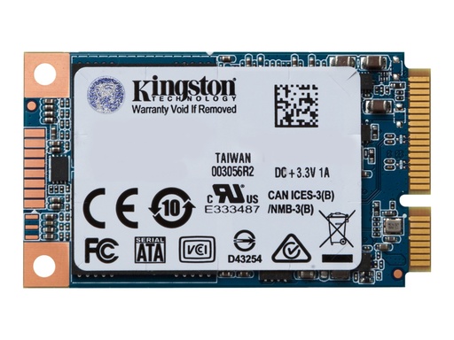 [SUV500MS/480G] Kingston UV500 - Unidad en estado sólido - cifrado - 480 GB - interno - mSATA - SATA 6Gb/s - AES de 256 bits - Self-Encrypting Drive (SED), TCG Opal Encryption 2.0